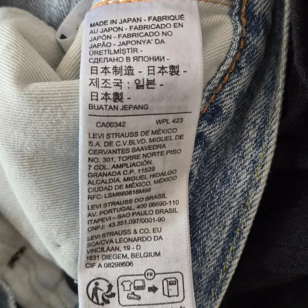 Levi's Vintage 1950's 701 Women's Jeans BIG E‎ Stone Wash Size 25 NWT - Picture 12 of 13